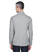 Harriton Men's 5.6 oz. Easy Blend™ Long-Sleeve Polo grey heather ModelBack
