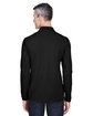 Harriton Men's 5.6 oz. Easy Blend™ Long-Sleeve Polo black ModelBack