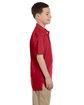 Harriton Youth 5.6 oz. Easy Blend™ Polo red ModelSide