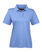 Harriton Ladies' Advantage Snag Protection Plus IL Snap Placket Polo industry blue OFFront