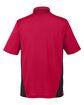 Harriton Men's Flash Snag Protection Plus IL Colorblock Polo RED/ BLACK OFBack