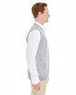 Harriton Men's Pilbloc V-Neck Sweater Vest grey heather ModelSide