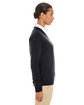 Harriton Ladies' Pilbloc™ V-Neck Sweater BLACK ModelSide