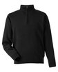 Harriton Unisex Pilbloc™ Quarter-Zip Sweater black OFFront