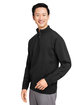 Harriton Unisex Pilbloc™ Quarter-Zip Sweater black ModelQrt