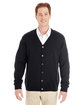 Harriton Men's Pilbloc™ V-Neck Button Cardigan Sweater  