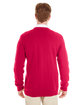 Harriton Men's Pilbloc™ V-Neck Button Cardigan Sweater red ModelBack
