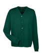 Harriton Men's Pilbloc™ V-Neck Button Cardigan Sweater hunter OFFront
