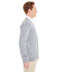 Harriton Men's Pilbloc™ V-Neck Button Cardigan Sweater grey heather ModelSide