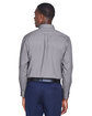Harriton Men's Easy Blend™ Long-Sleeve Twill Shirt with Stain-Release DARK GREY ModelBack
