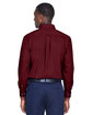 Harriton Men's Easy Blend™ Long-Sleeve Twill Shirt with Stain-Release wine ModelBack