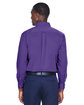 Harriton Men's Easy Blend™ Long-Sleeve Twill Shirt with Stain-Release TEAM PURPLE ModelBack