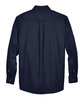 Harriton Men's Easy Blend™ Long-Sleeve Twill Shirt with Stain-Release NAVY FlatBack