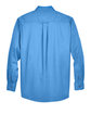 Harriton Men's Easy Blend™ Long-Sleeve Twill Shirt with Stain-Release NAUTICAL BLUE FlatBack
