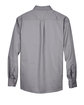 Harriton Men's Easy Blend™ Long-Sleeve Twill Shirt with Stain-Release dark grey FlatBack