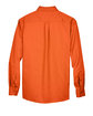 Harriton Men's Easy Blend™ Long-Sleeve Twill Shirt with Stain-Release TEAM ORANGE FlatBack