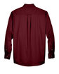 Harriton Men's Easy Blend™ Long-Sleeve Twill Shirt with Stain-Release WINE FlatBack