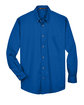 Harriton Men's Easy Blend™ Long-Sleeve Twill Shirt with Stain-Release french blue FlatFront