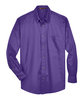 Harriton Men's Easy Blend™ Long-Sleeve Twill Shirt with Stain-Release TEAM PURPLE FlatFront