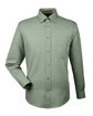 Harriton Men's Easy Blend™ Long-Sleeve Twill Shirt with Stain-Release dill OFFront