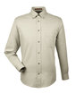 Harriton Men's Easy Blend™ Long-Sleeve Twill Shirt with Stain-Release CREME OFFront