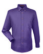 Harriton Men's Easy Blend™ Long-Sleeve Twill Shirt with Stain-Release TEAM PURPLE OFFront