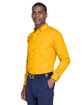 Harriton Men's Easy Blend™ Long-Sleeve Twill Shirt with Stain-Release SUNRAY YELLOW ModelQrt