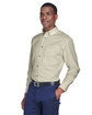 Harriton Men's Easy Blend™ Long-Sleeve Twill Shirt with Stain-Release CREME ModelQrt
