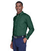 Harriton Men's Easy Blend™ Long-Sleeve Twill Shirt with Stain-Release hunter ModelQrt
