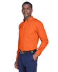 Harriton Men's Easy Blend™ Long-Sleeve Twill Shirt with Stain-Release TEAM ORANGE ModelQrt