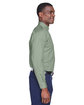 Harriton Men's Easy Blend™ Long-Sleeve Twill Shirt with Stain-Release DILL ModelSide