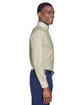 Harriton Men's Easy Blend™ Long-Sleeve Twill Shirt with Stain-Release CREME ModelSide