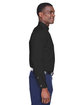 Harriton Men's Easy Blend™ Long-Sleeve Twill Shirt with Stain-Release black ModelSide