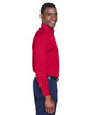 Harriton Men's Easy Blend™ Long-Sleeve Twill Shirt with Stain-Release RED ModelSide