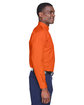 Harriton Men's Easy Blend™ Long-Sleeve Twill Shirt with Stain-Release team orange ModelSide