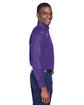 Harriton Men's Easy Blend™ Long-Sleeve Twill Shirt with Stain-Release TEAM PURPLE ModelSide