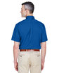 Harriton Men's Easy Blend™ Short-Sleeve Twill Shirt with Stain-Release french blue ModelBack