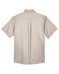 Harriton Men's Easy Blend™ Short-Sleeve Twill Shirt with Stain-Release STONE FlatBack