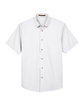 Harriton Men's Easy Blend™ Short-Sleeve Twill Shirt with Stain-Release WHITE FlatFront