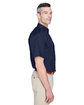 Harriton Men's Easy Blend™ Short-Sleeve Twill Shirt with Stain-Release NAVY ModelSide