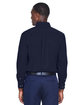 Harriton Men's Tall Easy Blend™ Long-Sleeve Twill Shirt with Stain-Release navy ModelBack