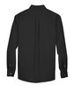 Harriton Men's Tall Easy Blend™ Long-Sleeve Twill Shirt with Stain-Release BLACK FlatBack