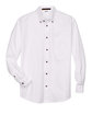 Harriton Men's Tall Easy Blend™ Long-Sleeve Twill Shirt with Stain-Release white FlatFront