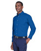 Harriton Men's Tall Easy Blend™ Long-Sleeve Twill Shirt with Stain-Release french blue ModelQrt