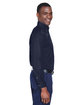 Harriton Men's Tall Easy Blend™ Long-Sleeve Twill Shirt with Stain-Release NAVY ModelSide