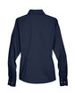 Harriton Ladies' Easy Blend™ Long-Sleeve Twill Shirt with Stain-Release navy FlatBack
