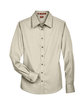 Harriton Ladies' Easy Blend™ Long-Sleeve Twill Shirt with Stain-Release creme FlatFront