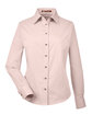 Harriton Ladies' Easy Blend™ Long-Sleeve Twill Shirt with Stain-Release blush OFFront