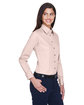 Harriton Ladies' Easy Blend™ Long-Sleeve Twill Shirt with Stain-Release BLUSH ModelQrt