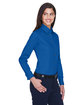 Harriton Ladies' Easy Blend™ Long-Sleeve Twill Shirt with Stain-Release french blue ModelQrt